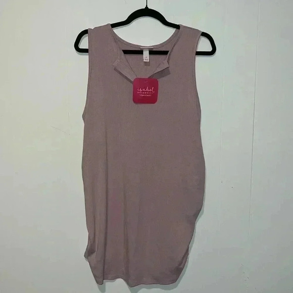NWT Isabel Maternity by Ingrid & Isabel Ribbed Henley Tank P27 - Picture 1 of 4